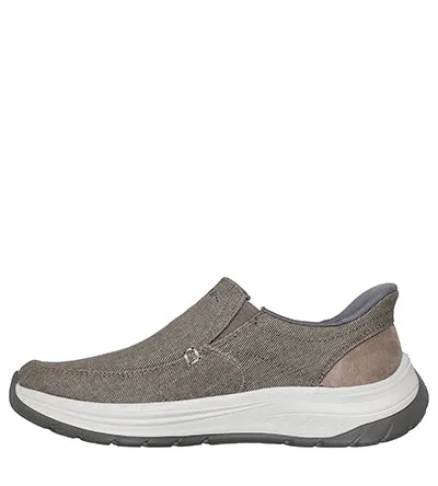 SKECHERS SLIP INS DECKLAN TAUPE