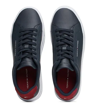 TOMMY HILFIGER LEATHER GRAIN NAVY